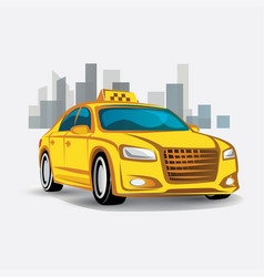 Taxi icon stylized symbol vector image