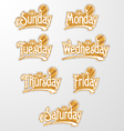 Decorative Text Days vector image