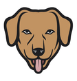 Dog face vector image