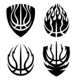 Basketball icon emblems set vector image