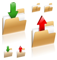 Download and Upload Concept vector image