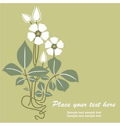 Retro floral vintage vector image