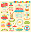 Easter labels vector image