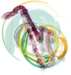 Saxophone vector image
