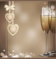 Romantic background vector image