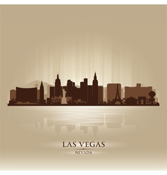 Las Vegas Nevada skyline city silhouette vector image