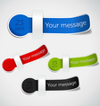 Set of labels vector image