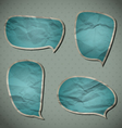 Blue Crumpled Frames vector image