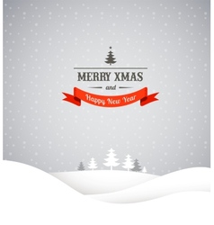 Vintage Xmas greeting card and background vector image