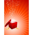 Background with box vector image