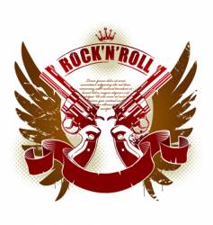 Rock n roll vector image