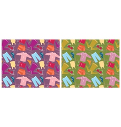 Clothes seamless pattern vector image