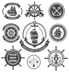 Nautical Set 4 vector image