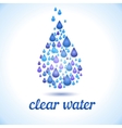 Drinking and Water Label vector image