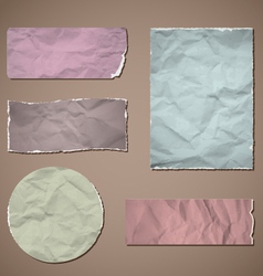 Crumpled paper vector image