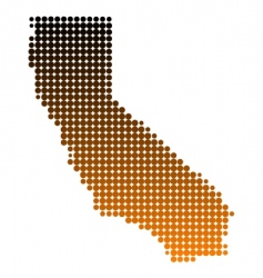 Map of california vector image