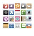 Media icons vector image