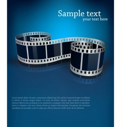 Background with film vector image