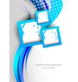 Abstract background in blue color vector image