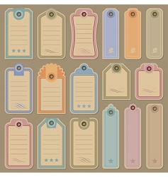 Tags set vector image