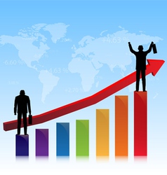 Successful of stock market vector image