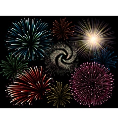 Holiday firework vector image
