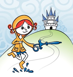 Rainkids - knight vector image