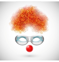 Accessories clown vector image