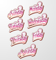 Decorative Text Days vector image