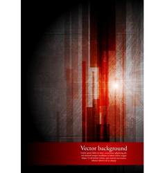 Abstract grunge hi-tech design vector image