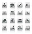 Business and office icons vector image
