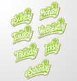 Decorative Text Days vector image