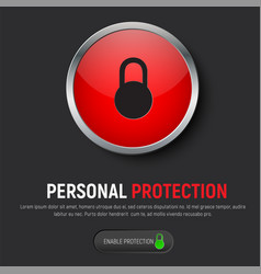 Design of a black web banner with a red round Design of a black web banner with a red round vector image