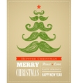 Hipster New Year and merry Christmas vector image