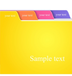 Folder tabs vector image