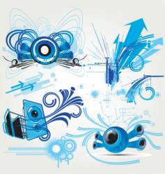 Graphic background vector image