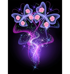 Glowing background vector image