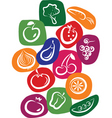 Vegetables and fruits vector image