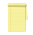 Blank legal pad vector image