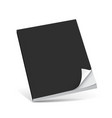 Cover black book with blank vector image