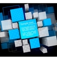 Background with cubes vector image