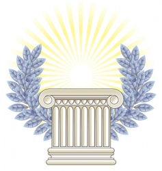 Greek column vector image