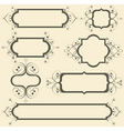 Vintage frames vector image