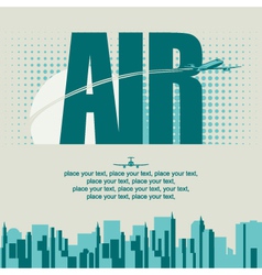 Airplane vector image