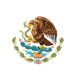 Coat of arms of Mexico vector image
