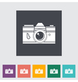 Icon vintage camera vector image