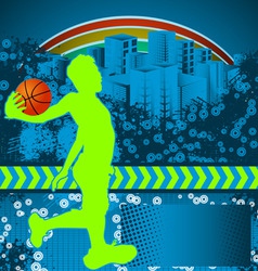 Slamball grunge background vector image