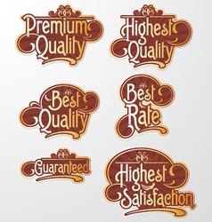 Decorative Text Label vector image