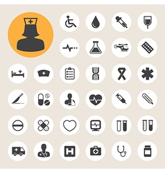 Medical icons set vector image