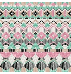 Ethnic seamless pattern Hand drawn Abstract vector image